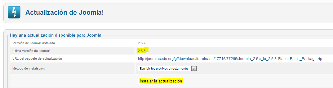 actualizacion