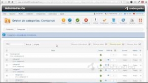 Cómo configurar las categorías de contactos en Joomla 2.5