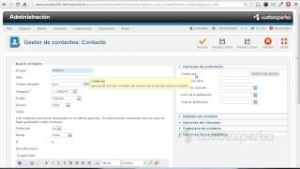 Cómo crear un nuevo contacto en Joomla 2.5